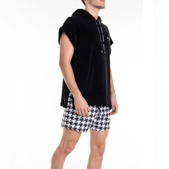 BALMAIN***Black Terry Men’s Sleeveless Hoodie***Medium***$890 - Picture 4 of 8